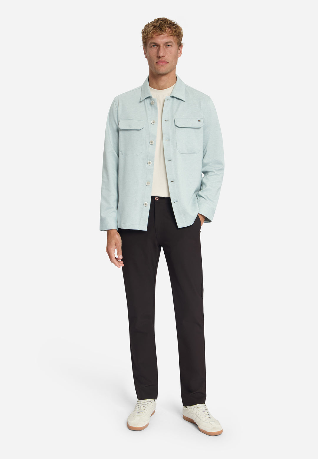 No Excess - Heren Overhemd - 33510805 - 138 Dusty Blue