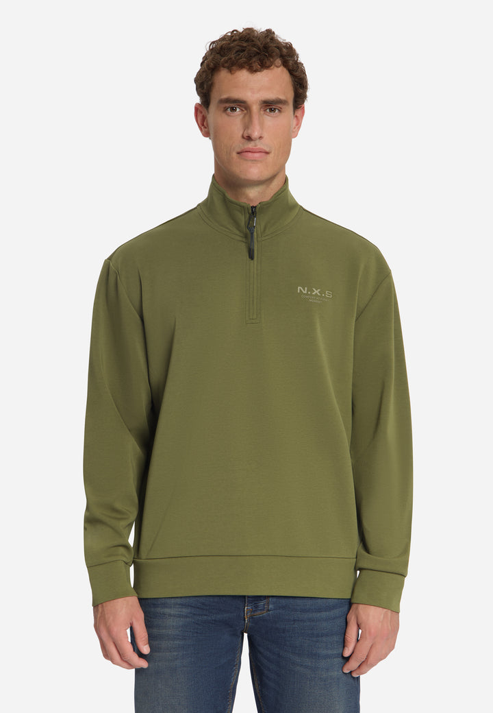 No Excess - Heren Sweater - 33100804 - 152 Moss