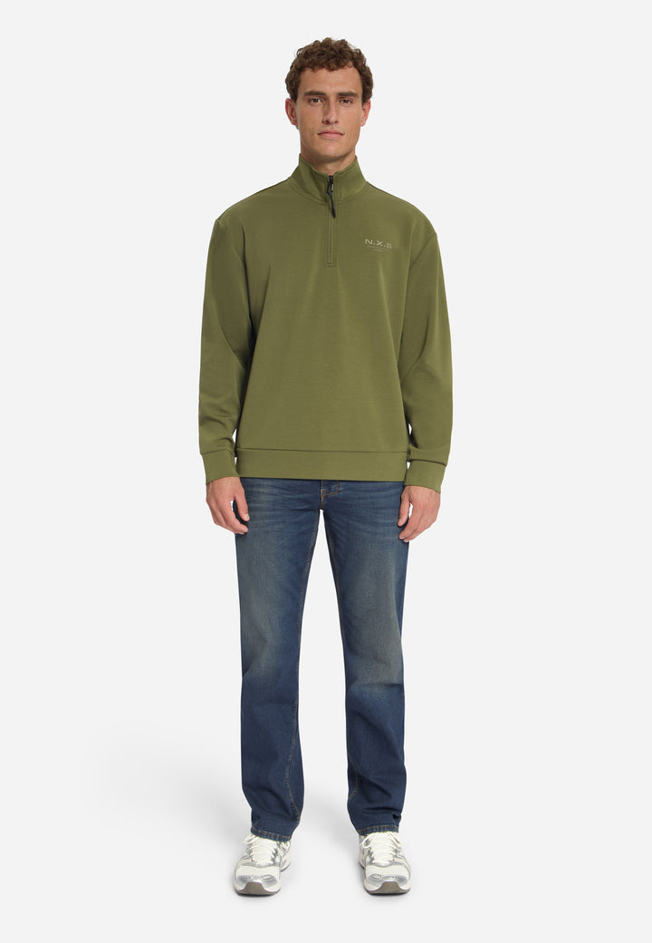 No Excess - Heren Sweater - 33100804 - 152 Moss