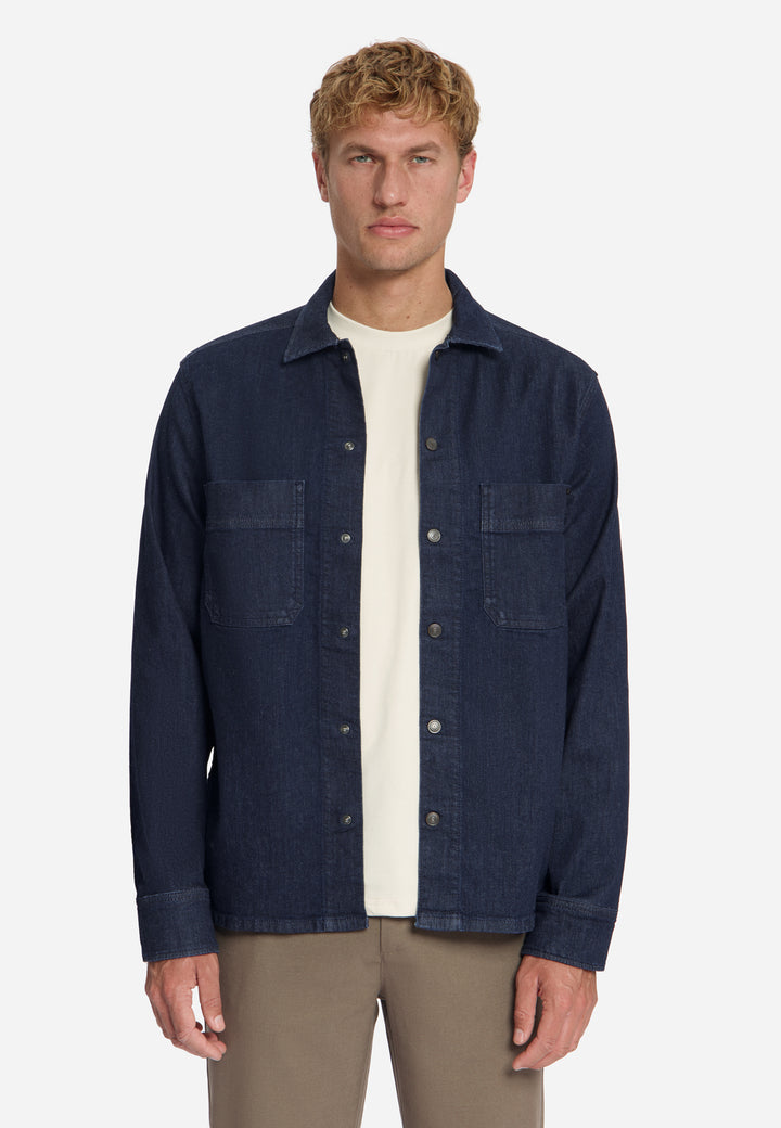 No Excess - Heren Overshirt - 33590845 - 228 Rinse Denim