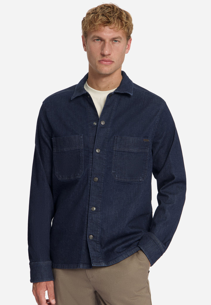 No Excess - Heren Overshirt - 33590845 - 228 Rinse Denim