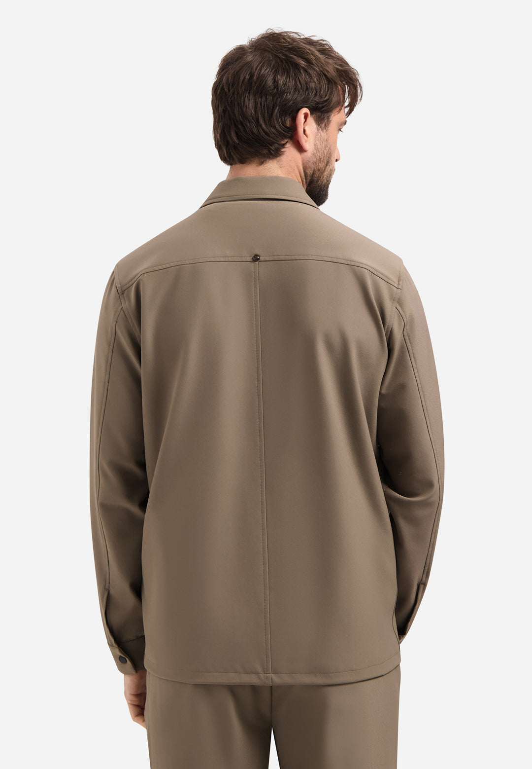 No Excess - Heren Sedoc Overshirt - N5104 - 043 Khaki