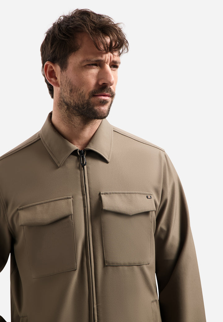 No Excess - Heren Sedoc Overshirt - N5104 - 043 Khaki