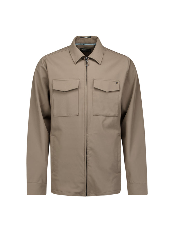 No Excess - Heren Sedoc Overshirt - N5104 - 043 Khaki