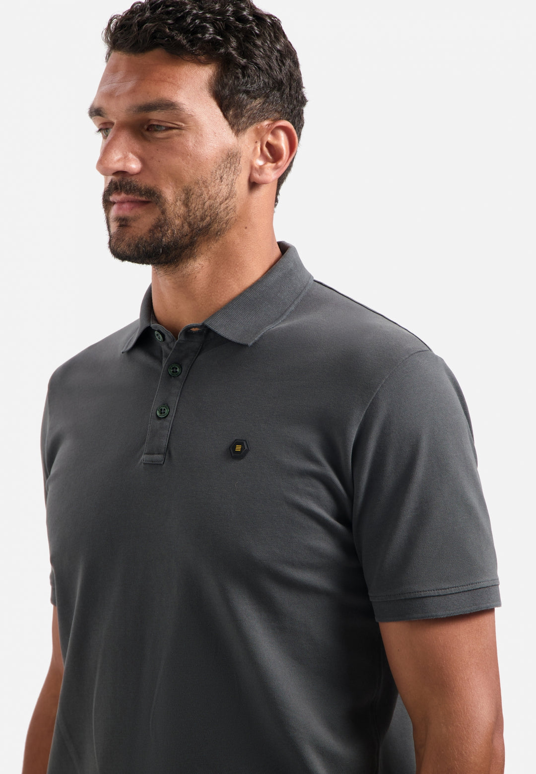 No Excess - Heren Polo - N3801 - 124 Dark Steel
