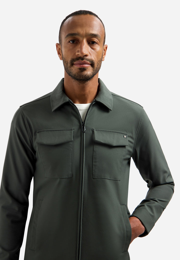 No Excess - Heren Sedoc Overshirt - N5104 - 124 Dark Steel
