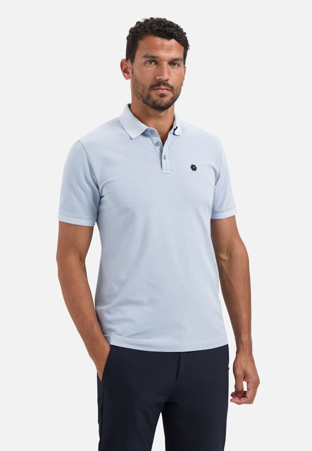 No Excess - Heren Polo - N3801 - 138 Dusty Blue