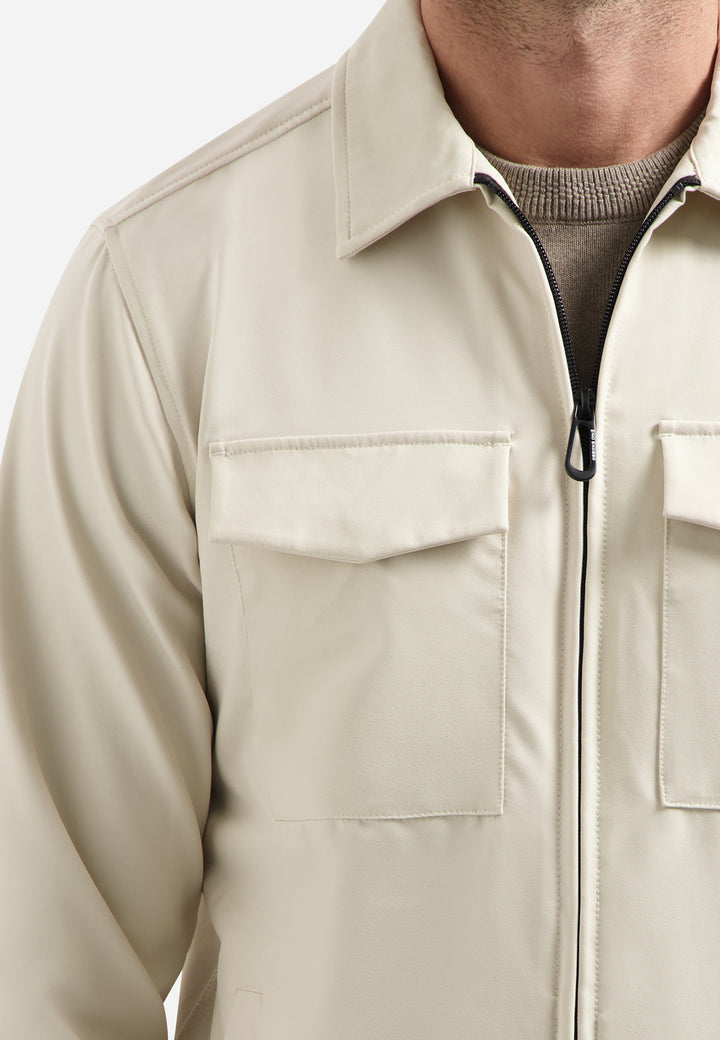 No Excess - Heren Overshirt Sedoc - 30511104 - 014 Stone