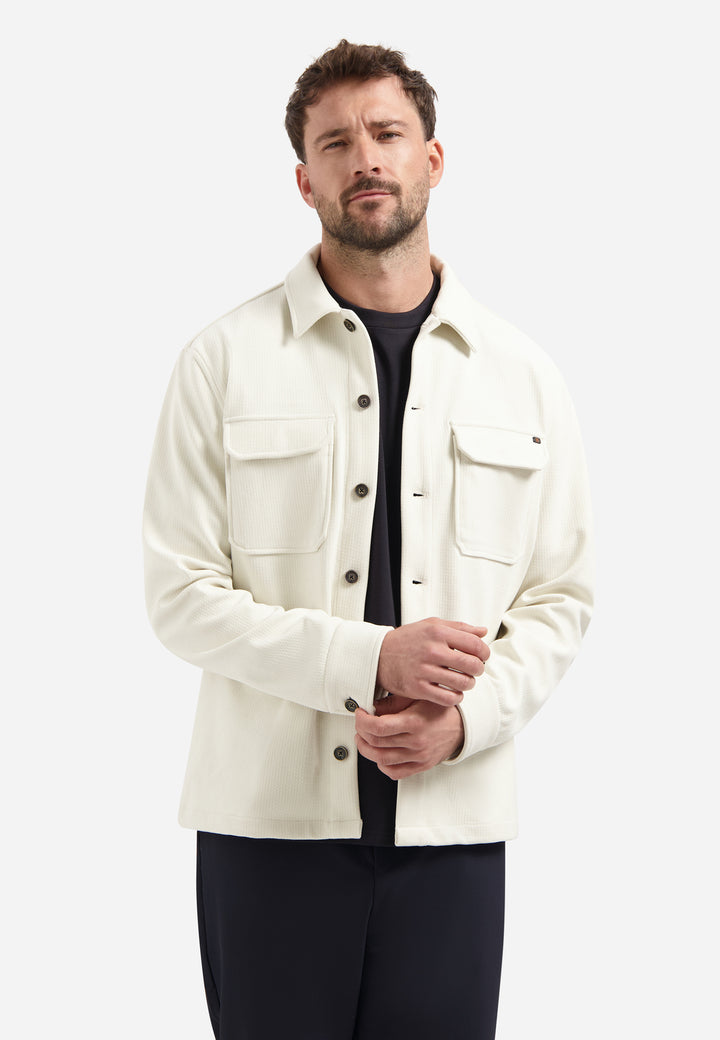 No Excess - Heren Overshirt - 30511106 - 017 Chalk