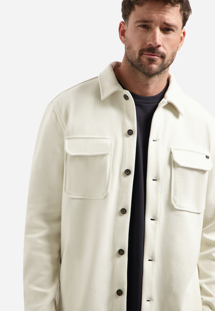 No Excess - Heren Overshirt - 30511106 - 017 Chalk