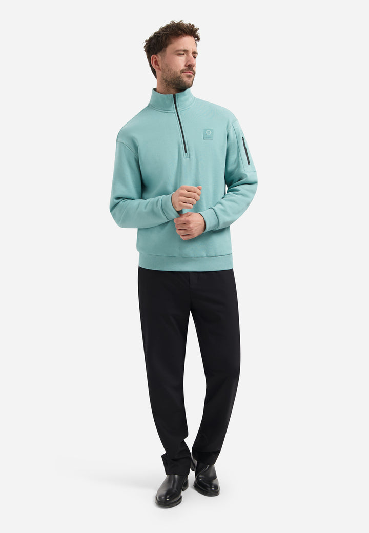No Excess - Heren Sweater - 30131151 - 039 Seablue