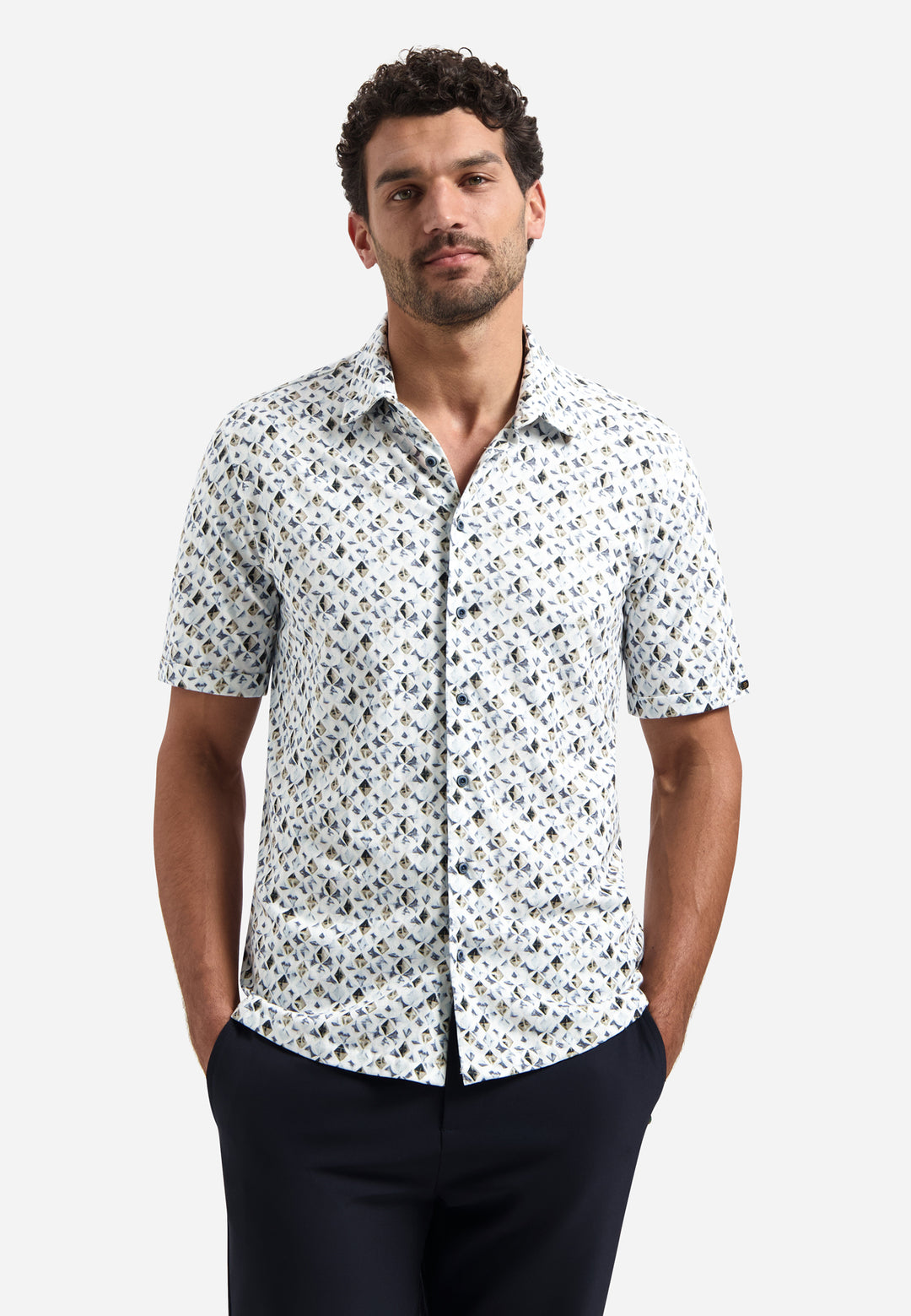 No Excess - Heren Overhemd - 31440283 - 030 Blue