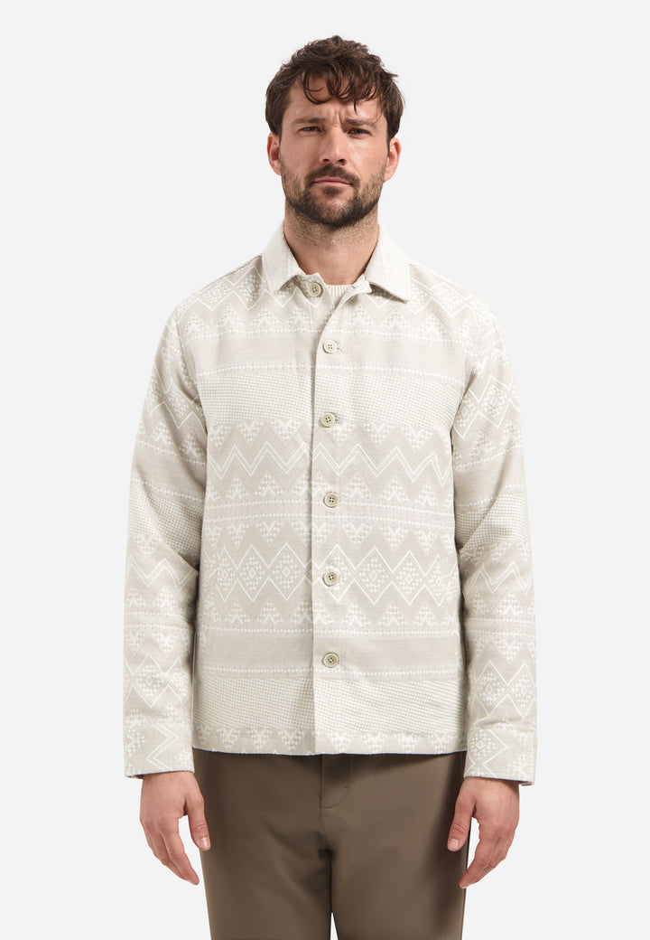 No Excess - Heren Overshirt - 31510112 - 044 Taupe