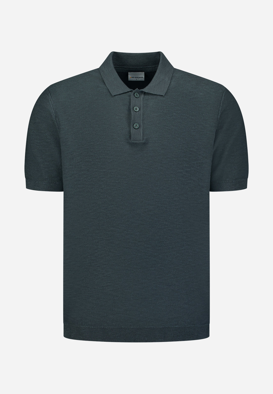 No Excess - Heren Polo - 31240263SN - 124 Dark Steel