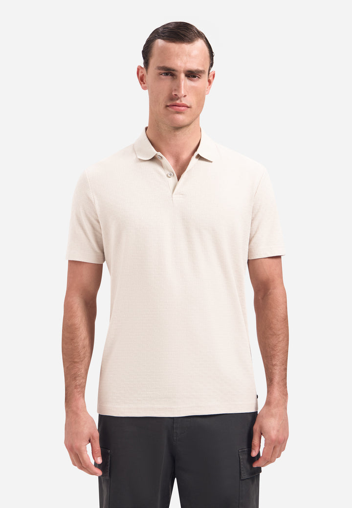 No Excess - Heren Polo - 32370411 - 014 Stone