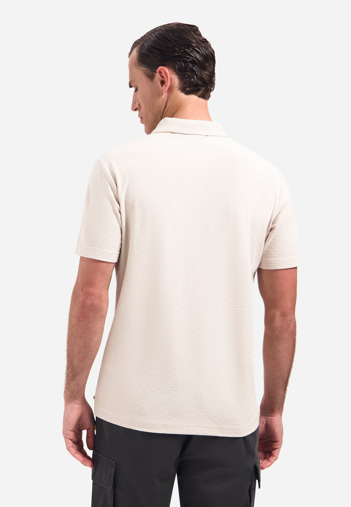 No Excess - Heren Polo - 32370411 - 014 Stone