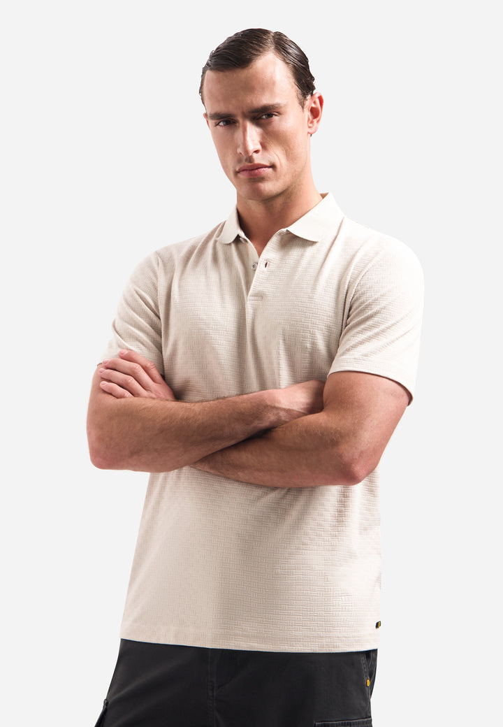 No Excess - Heren Polo - 32370411 - 014 Stone