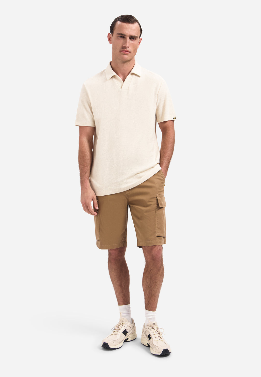 No Excess - Heren Polo - 32370431 - 014 Stone