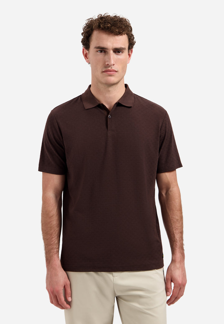 No Excess - Heren Polo - 32370411 - 042 Dark Brown