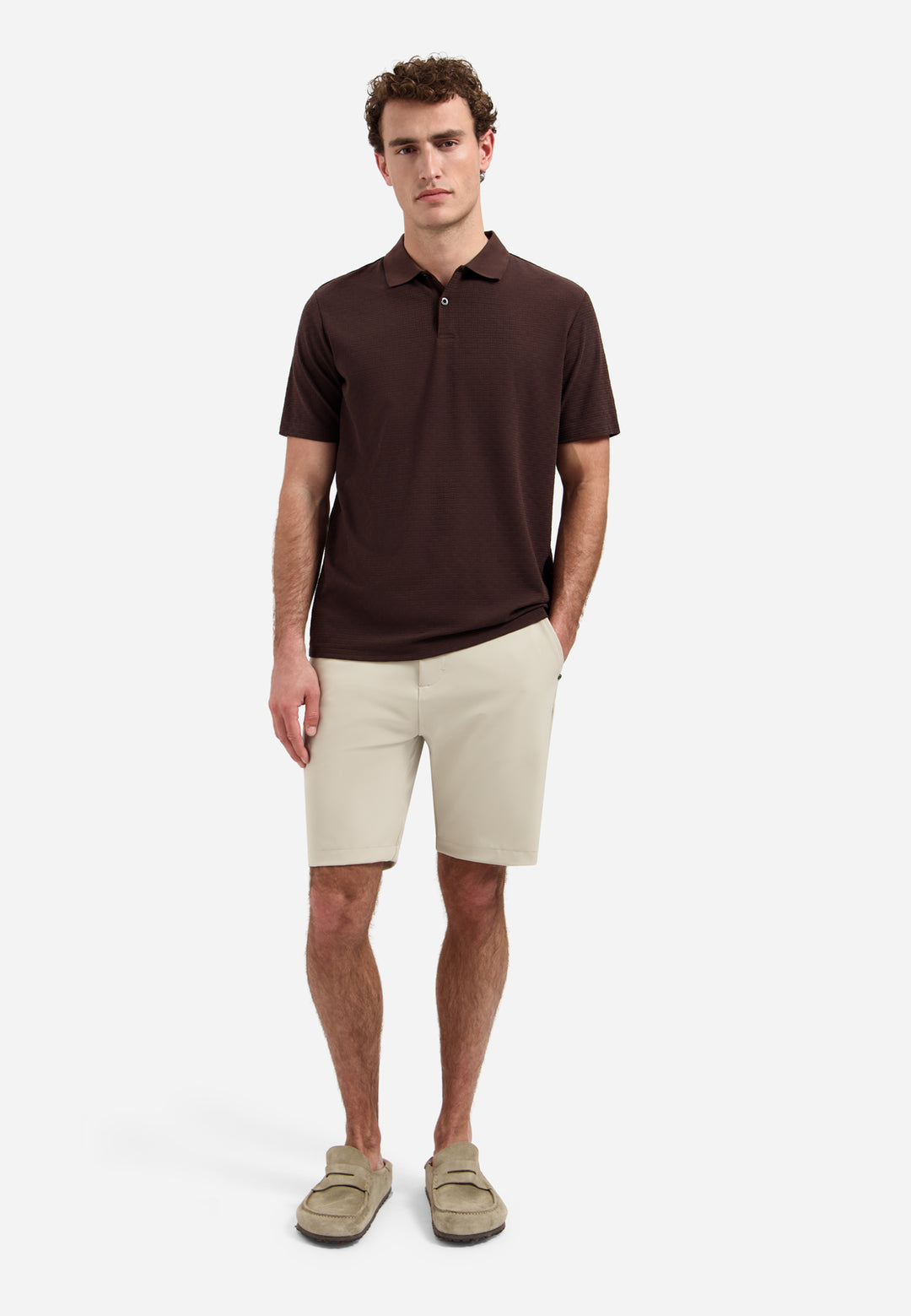No Excess - Heren Polo - 32370411 - 042 Dark Brown
