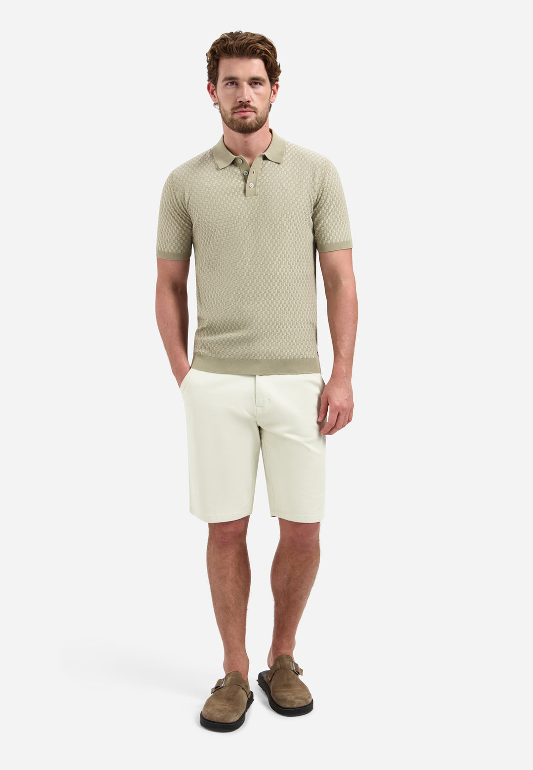 No Excess - Heren Polo - 32240456 - 044 Taupe