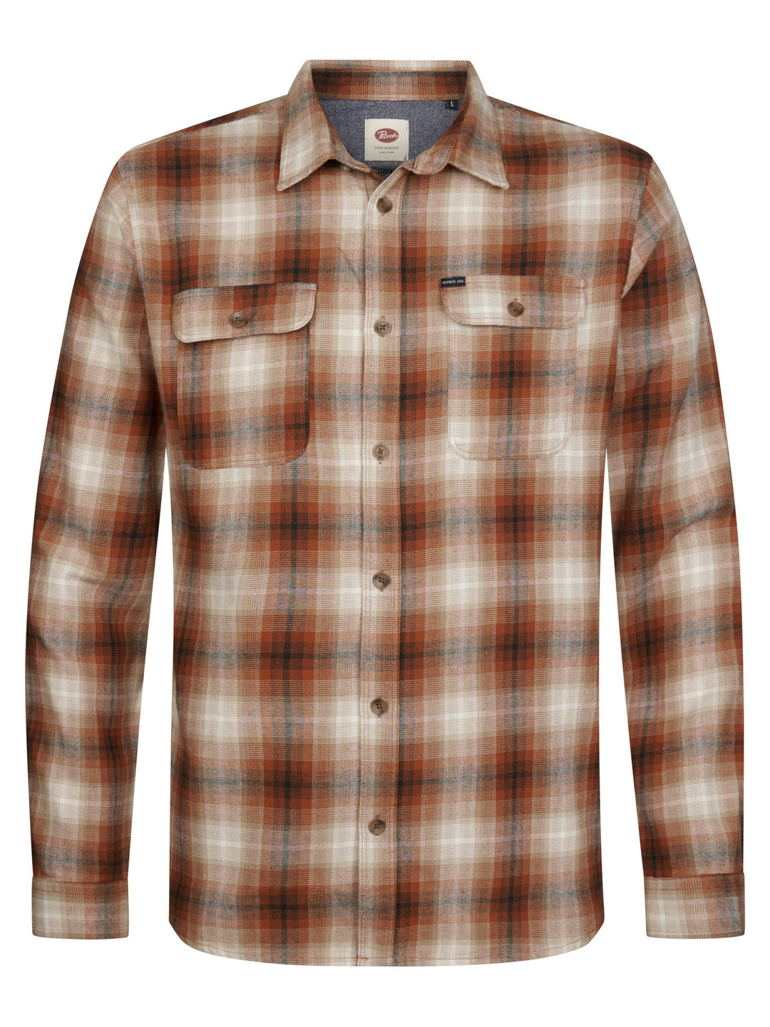 Petrol Industries - Heren Overshirt - M-3060-SIL428  - 2127 Copper Orange