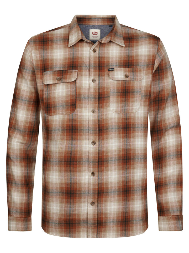 Petrol Industries - Heren Overshirt - M-3060-SIL428  - 2127 Copper Orange