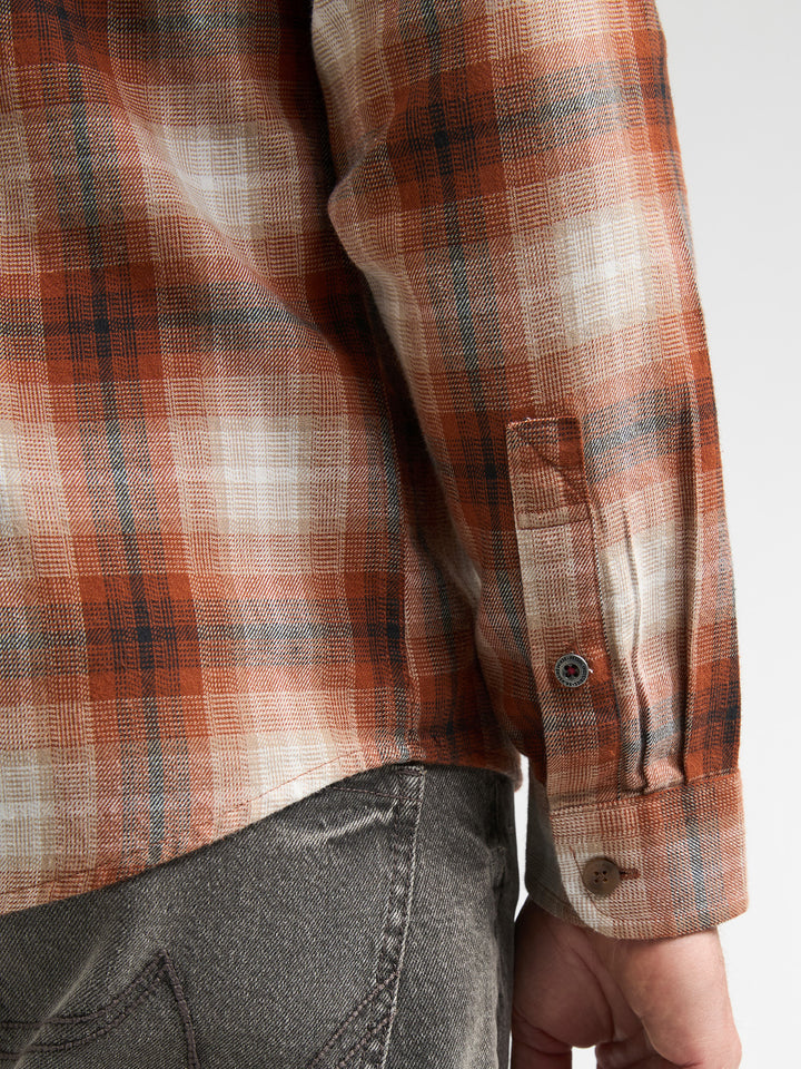 Petrol Industries - Heren Overshirt - M-3060-SIL428  - 2127 Copper Orange