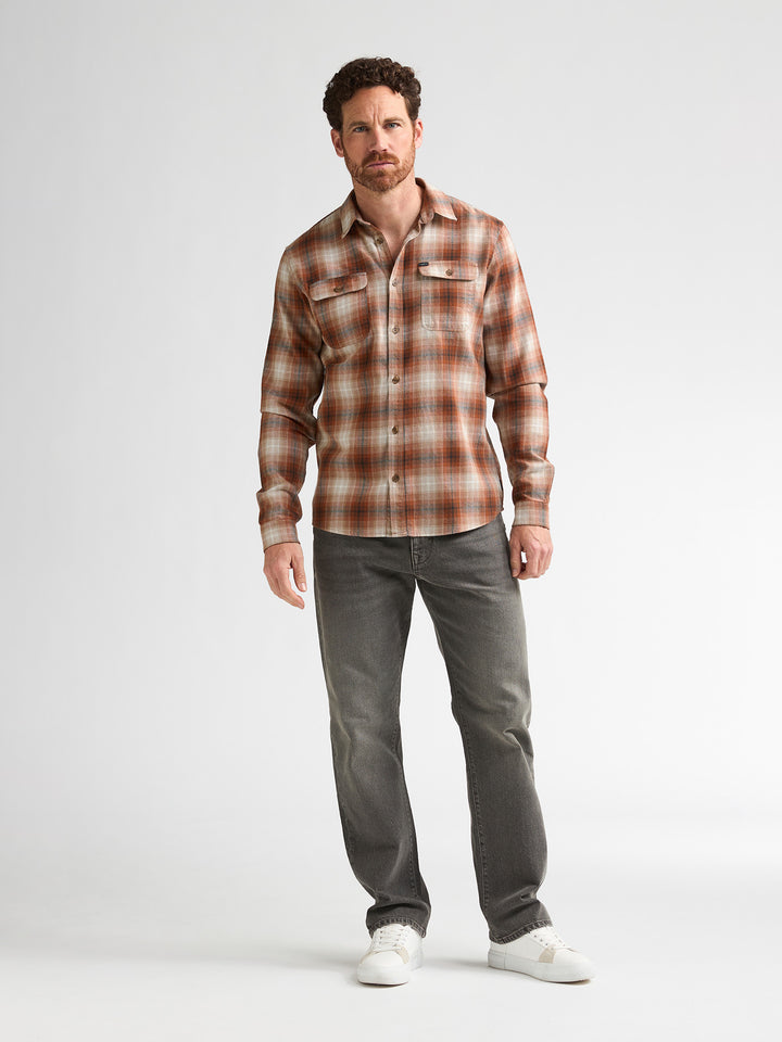 Petrol Industries - Heren Overshirt - M-3060-SIL428  - 2127 Copper Orange
