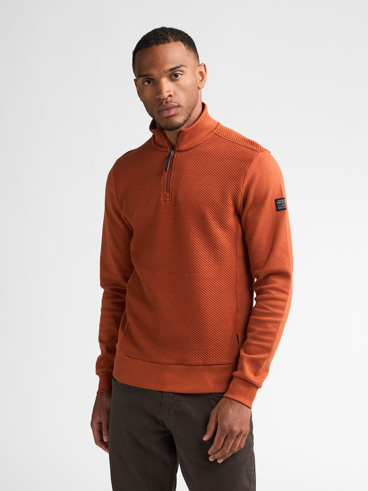 Petrol Industries - Heren Sweater - M-3060-SWC368 - 2127 Copper Orange