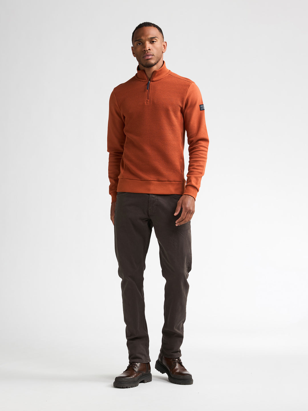Petrol Industries - Heren Sweater - M-3060-SWC368 - 2127 Copper Orange