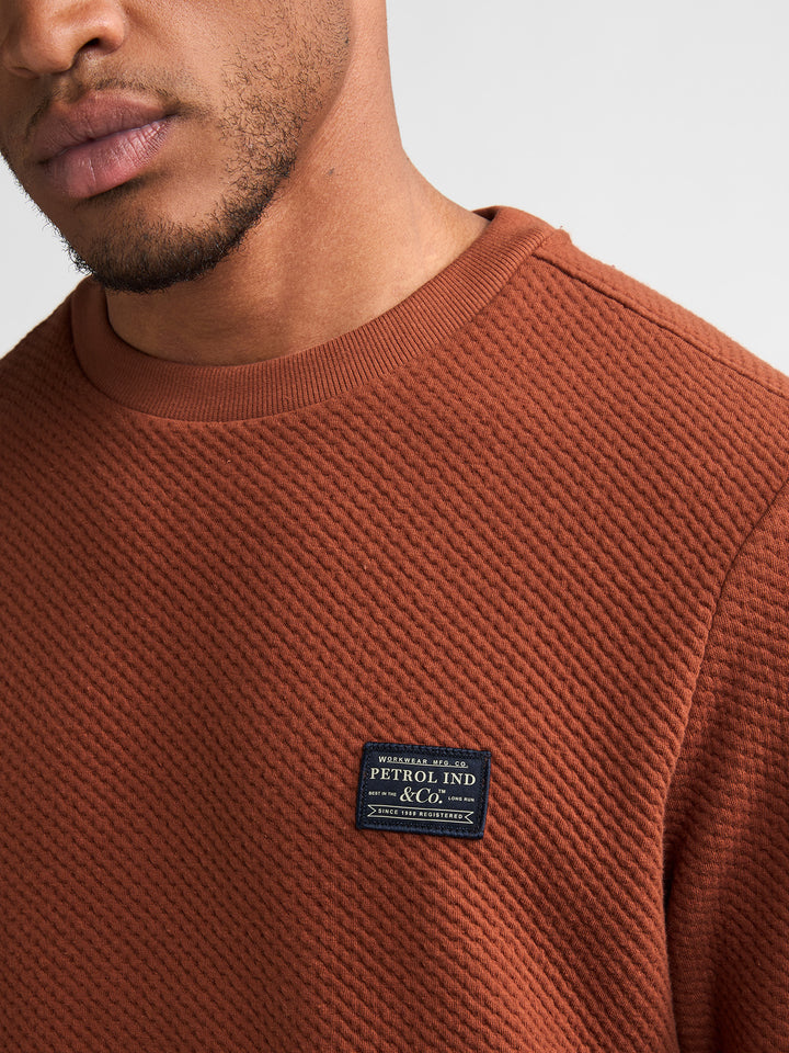 Petrol Industries - Heren Sweater - M-3060-SWR336 - 2127 Copper Orange