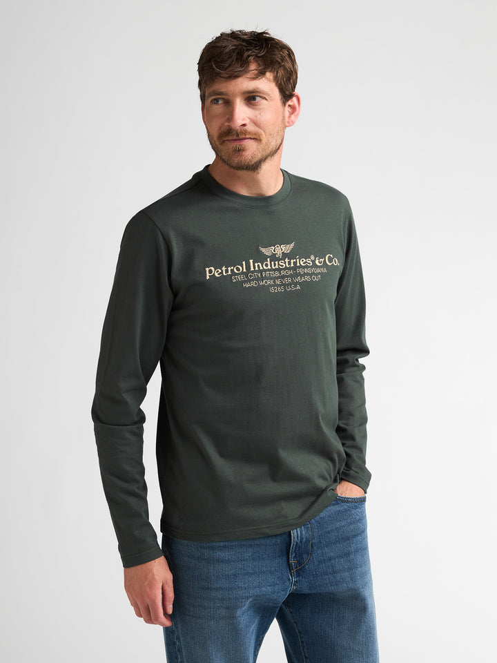 Petrol Industries - Heren Shirt - M-3060-TLR614 - 6184 Deep Green