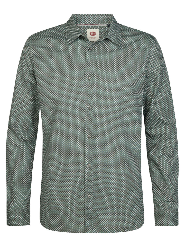 Petrol Industries - Heren Overhemd - M-3060-SIL401 - 6186 Teal Green