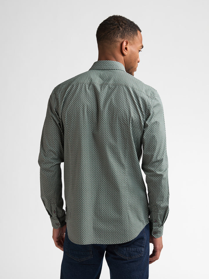 Petrol Industries - Heren Overhemd - M-3060-SIL401 - 6186 Teal Green