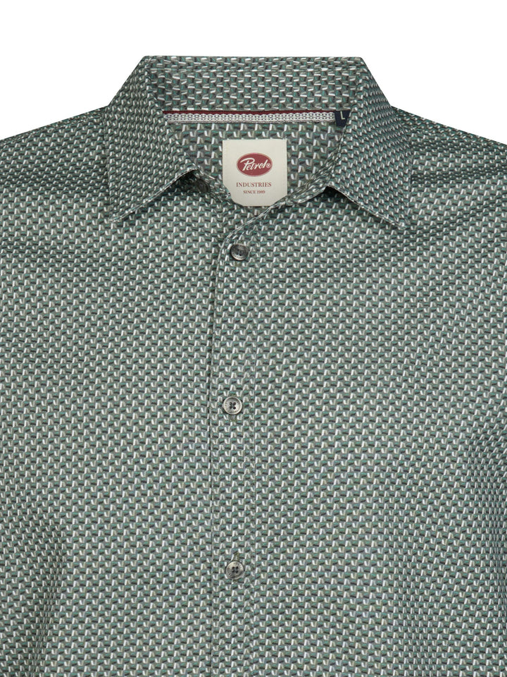Petrol Industries - Heren Overhemd - M-3060-SIL401 - 6186 Teal Green