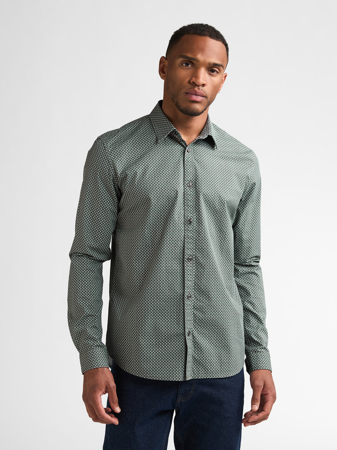 Petrol Industries - Heren Overhemd - M-3060-SIL401 - 6186 Teal Green