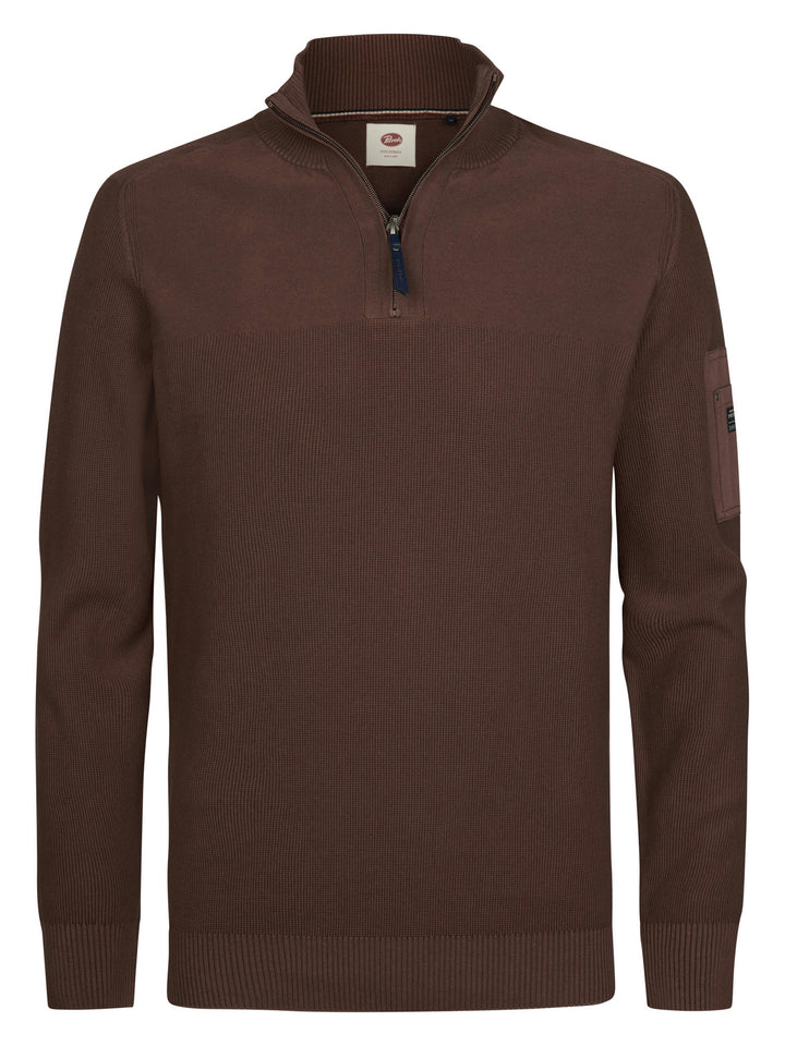 Petrol Industries - Heren Trui - M-3060-KWC208 - 7158 Saddle Brown