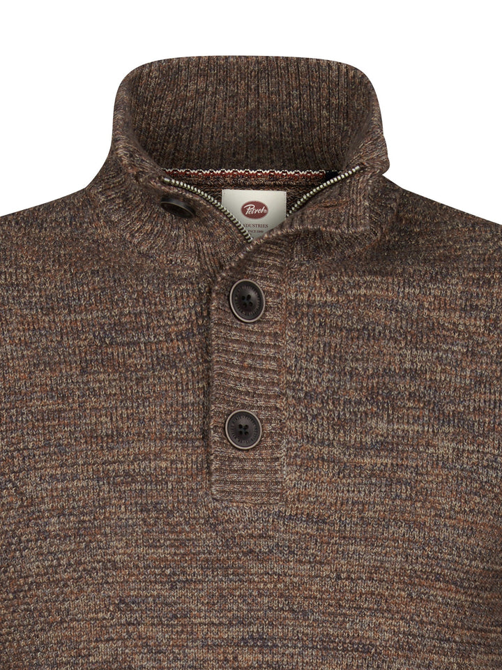 Petrol Industries - Heren Trui - M-3060-KWC270 - 7158 Saddle Brown