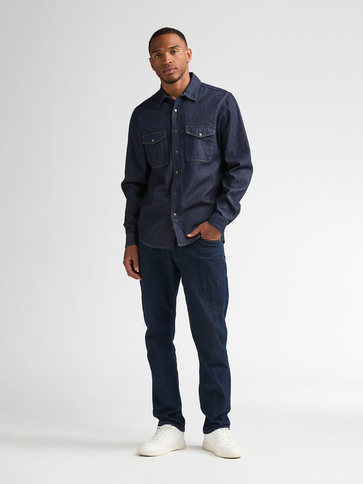 Petrol Industries - Heren Overshirt - M-3060-SIL414  - 5079 Dark Indigo