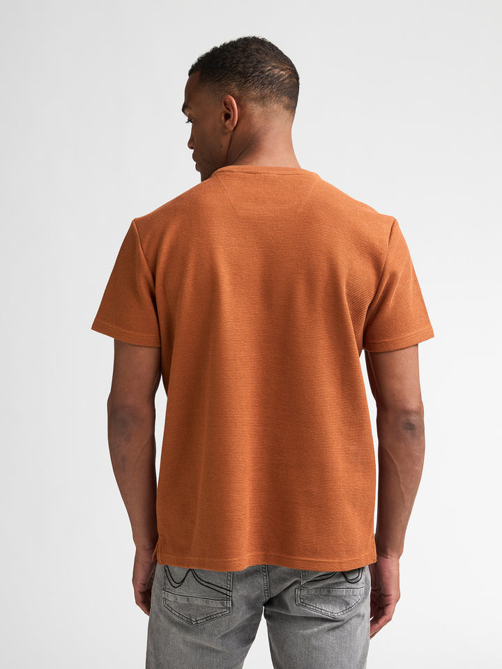 Petrol Industries - Heren Shirt - M-3060-TSR608 - 2127 Copper Orange
