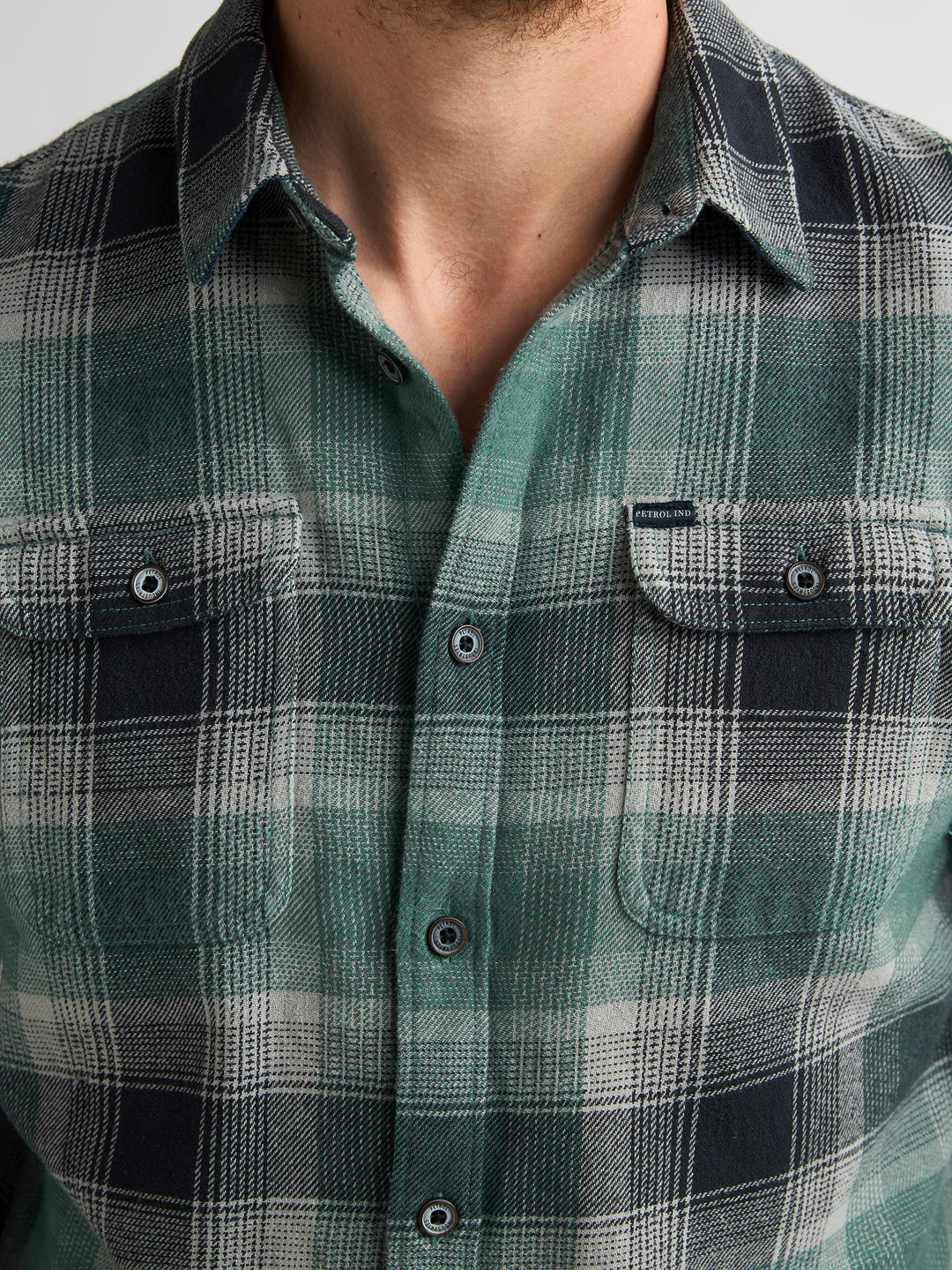Petrol Industries - Heren Overshirt - M-3060-SIL417  - 6186 Teal Green
