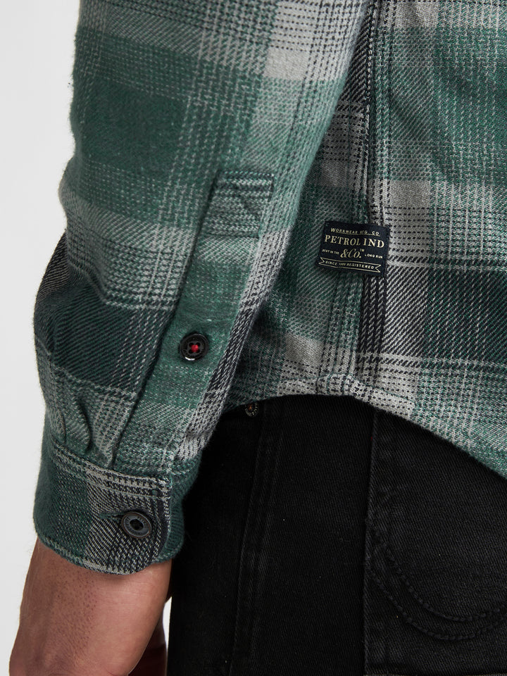 Petrol Industries - Heren Overshirt - M-3060-SIL417  - 6186 Teal Green