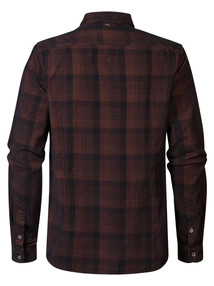 Petrol - Heren Overhemd - M-3040-SIL411 - 2121 Warm Chili