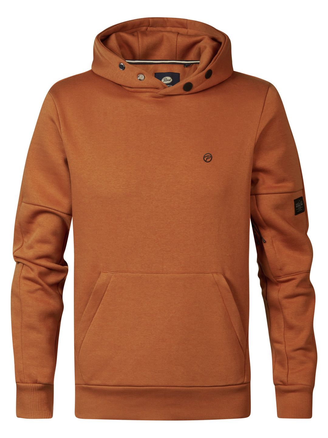 Petrol Heren Hoodie M-3040-SWH322 2123 Dark Caramel