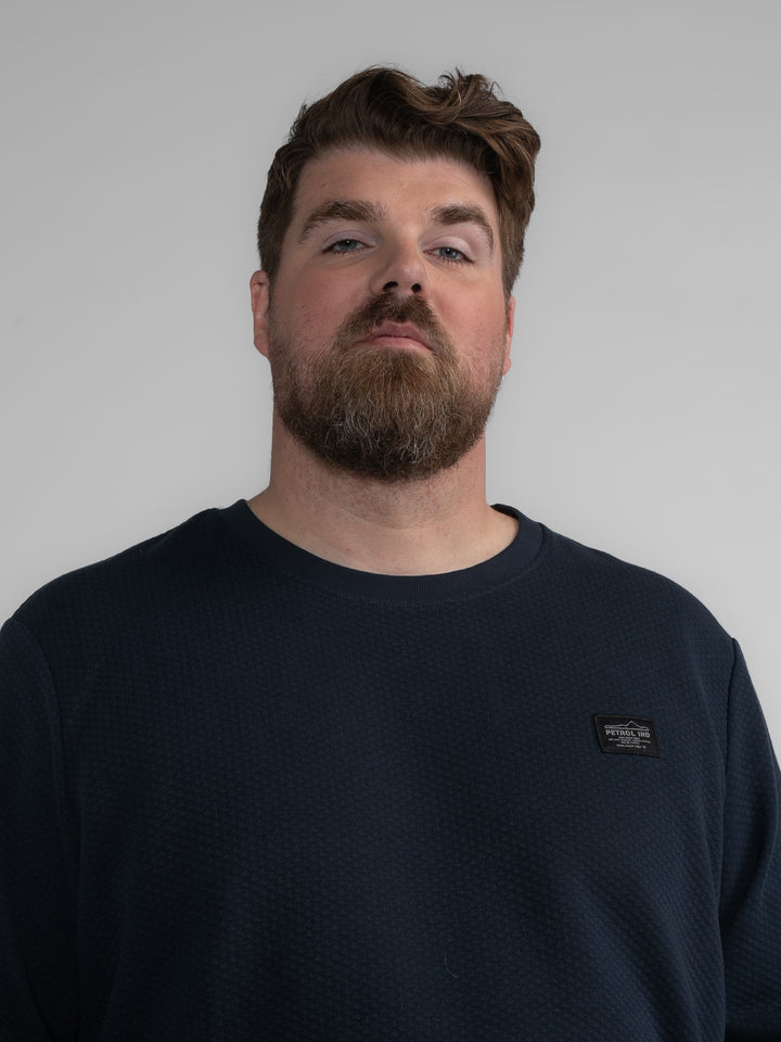 Petrol - Heren Sweater - M-3040-SWR3320 - 5120 Sky Captain