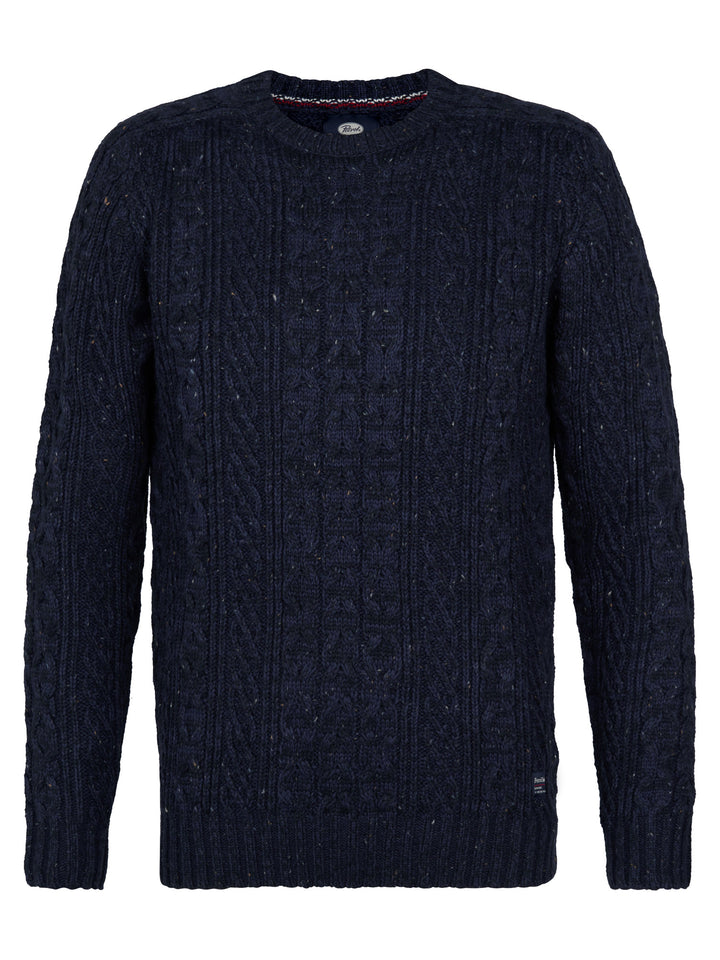 Petrol - Heren Trui- M-3050-KWR247 - 5090 Deep Capri