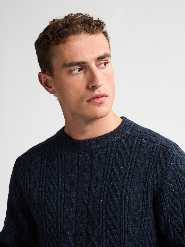 Petrol - Heren Trui- M-3050-KWR247 - 5090 Deep Capri