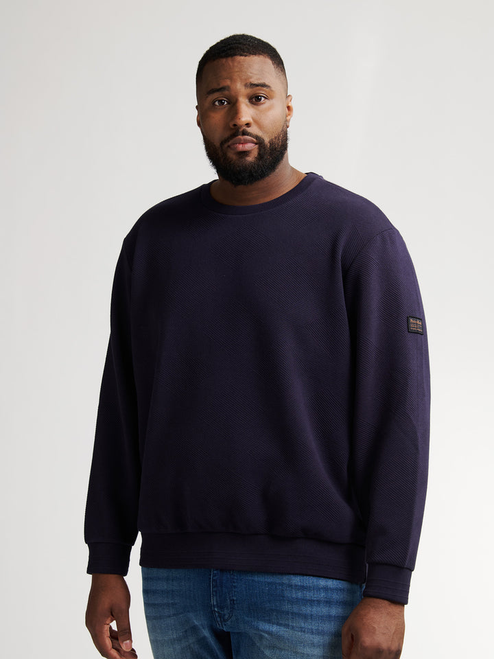 Petrol - Heren Sweater  - M-3050-SWR3100 - 5092 Royal Navy