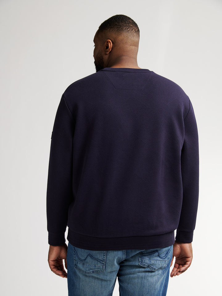 Petrol - Heren Sweater  - M-3050-SWR3100 - 5092 Royal Navy